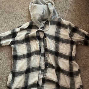 Size Large Hooded American Eagle Flannel